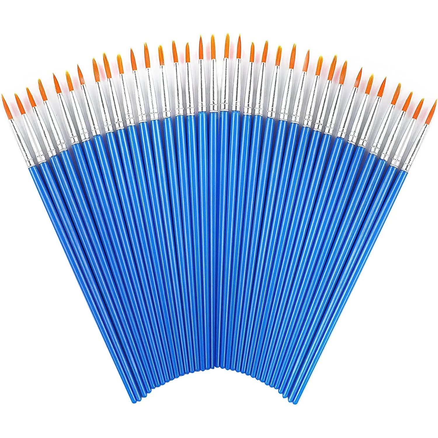 100pcs Premium Micro Detail Paint Brush Set - Ultra Fine Tips for Precision Art & Craft Work, Lightweight Wood Handles