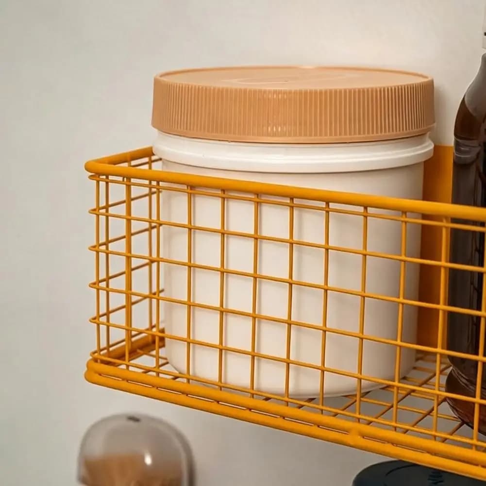Organizzatore Magnetico per Frigorifero, Scatola Porta Spezie, Mensola Portaoggetti Facile da Spostare