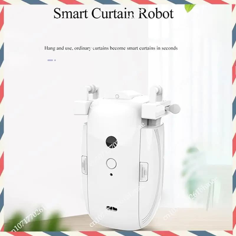 -A21Z Doppio robot per tende intelligenti Pista per aste romane/Tracci per binari T/U 3 in1 Apri tenda automatico Motore per tende con telecomando