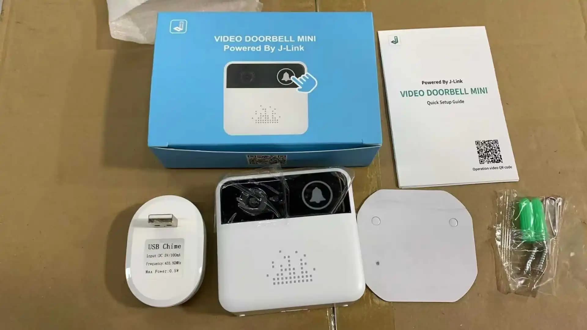 Videocitofono Wireless WIFI 720P Jlink APP a Basso Consumo Energetico con Funzione Wake-up e Campanello Interno