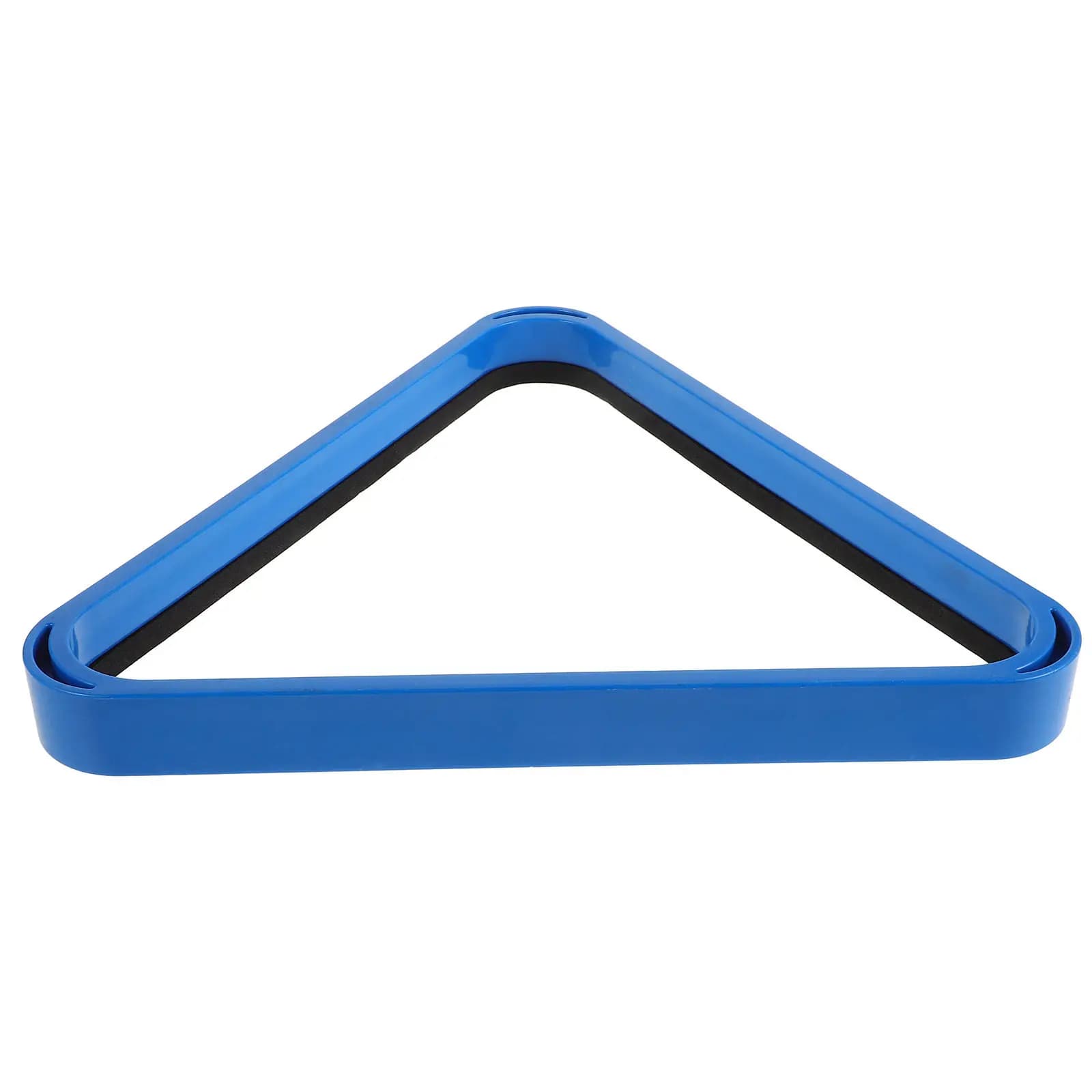 Porta Biglie da Biliardo a Triangolo in Plastica Blu, Organizzatore per Tavolo da Biliardo, Telaio di Posizionamento per Stoccaggio e Supporto per Biglia Bianca