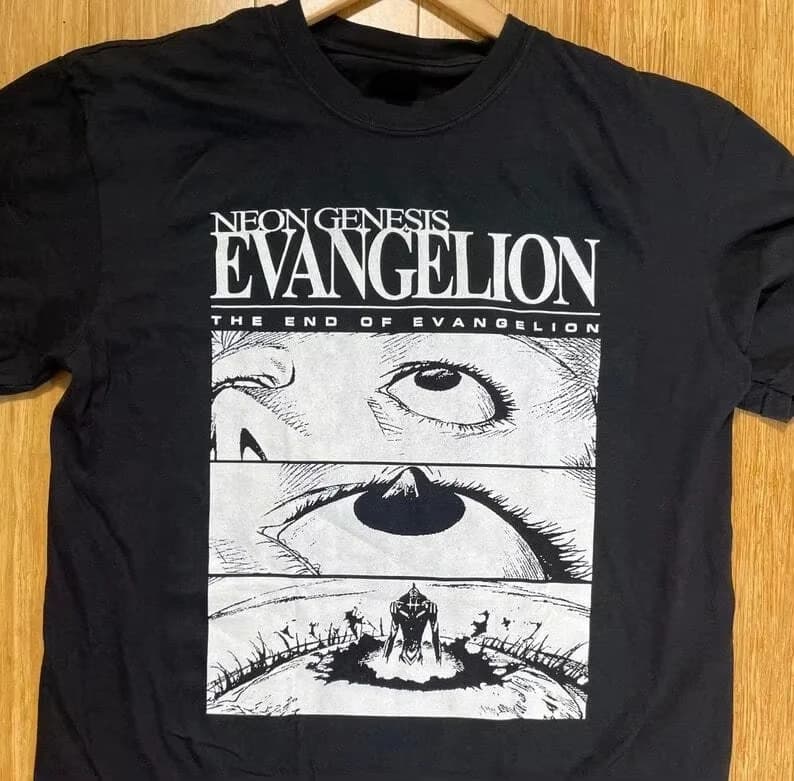 Neon Genesis Evangelion 2026 Nuova Maglietta Estiva Hot End of Eva Eye Stile Classico Unisex Uomo Donna Girocollo Estivo
