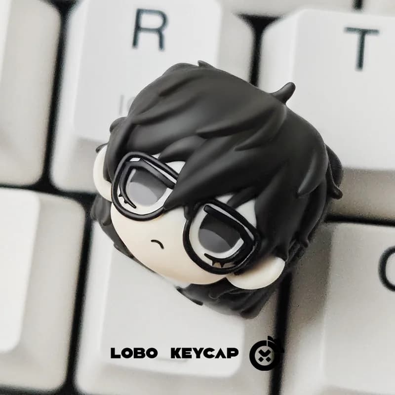 Keycap Anime Persona 5 in Resina, Personaggi Akira Kurusu Makoto Yuki, Tasto ESC per Tastiera Meccanica, Accessorio, Regalo per Amici