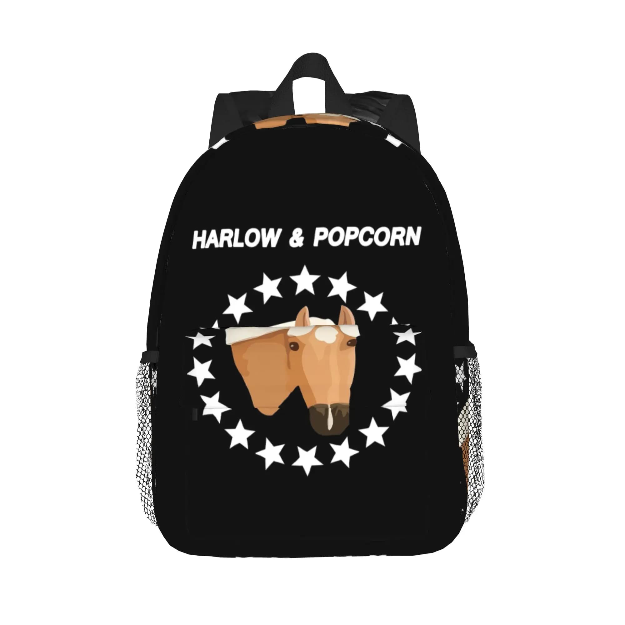 Harlow And Popcorn Merch Popcorn The Pony Backpack Hot Sale Daypack Boys Girls BookBag Shoulder Bags for Men Women School Bag