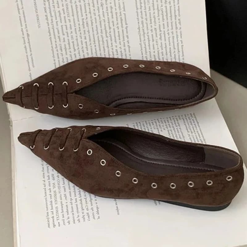 Women's comfort toe moccasins in faux leather suede with cross strap design soft design apartments for women's light walking shoes