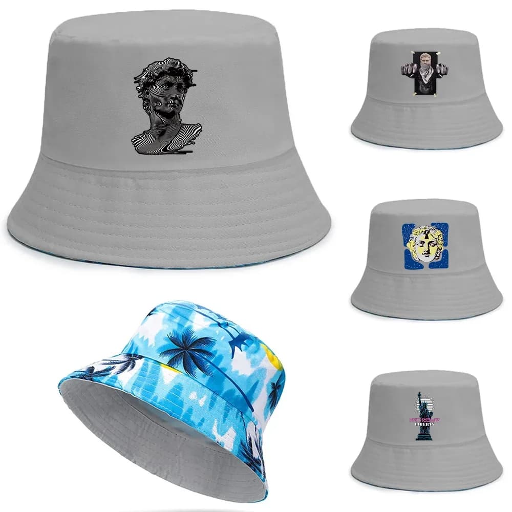 New double-face fishing hat Fishing hat for boys/girls Outdoot Sculpture Series Buckle Hats Summer Woman Man Travel Hat