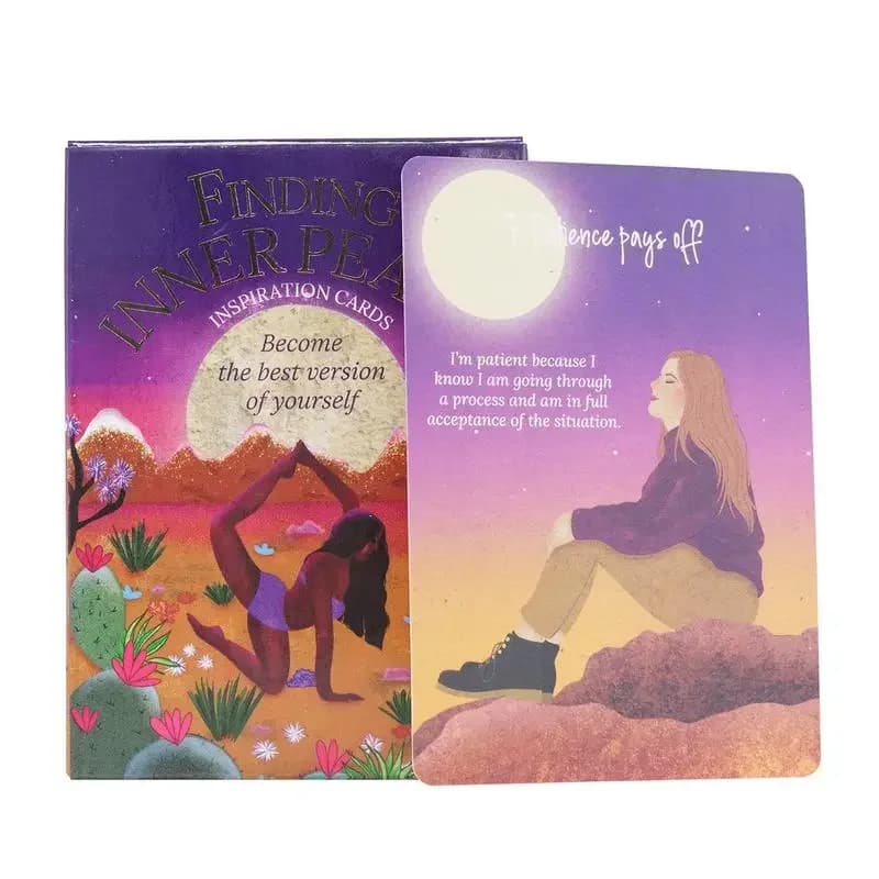 Trovare la pace interna Oracle Deck tarocchi A 36 English Family Party gioco da tavolo mystery Fortune Telling Game Cards