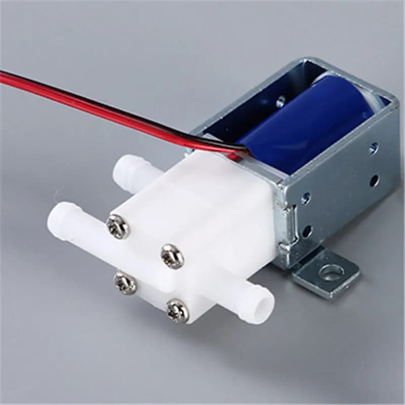 Elettrovalvola a solenoide DC 6V/12V/24V a due posizioni e tre vie N/O N/C per acqua e aria, doppio uso per refrigeratore e deumidificatore