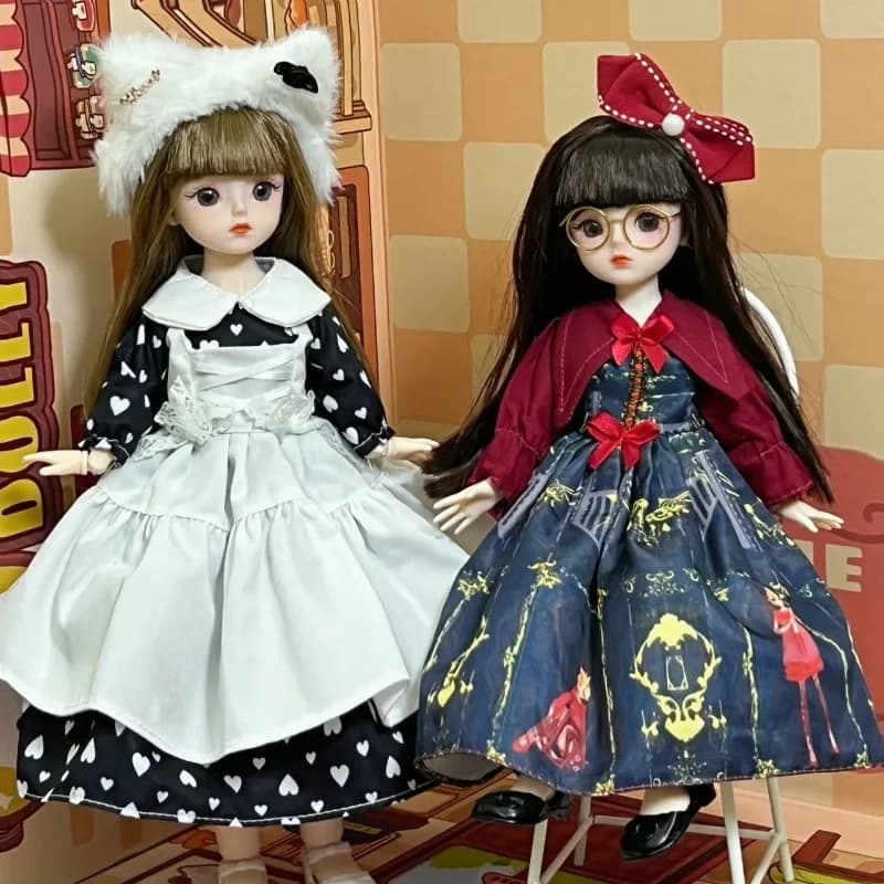 Giocattoli divertenti Bambola da 30 cm di alto valore Piccola principessa Ragazza giocattolo Bambola Multi-giunto Bambola di ruolo Regalo di compleanno per bambini Bambola Bjd