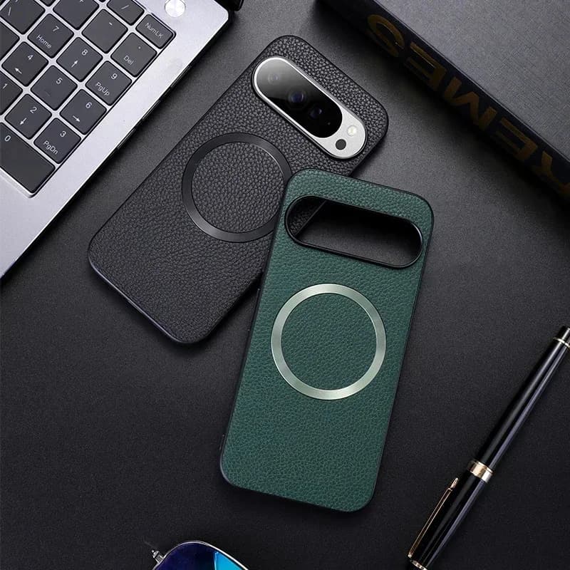 Custodia Magnetica in Pelle PU per Google Pixel 10 9 7 8 Pro XL 6A 7A 8A 9A 10A, Compatibile con Ricarica Wireless MagSafe, Cover Antiurto