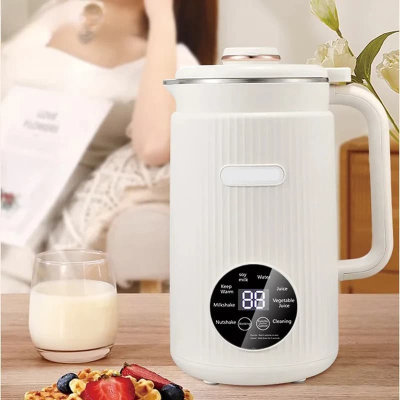 Macchina Elettrica per Latte di Soia da 1000ML, Frullatore Automatico Intelligente Senza Filtro, Preparatore di Latte di Soia per Bambini, Macchina per Pasta di Riso, Bollitore