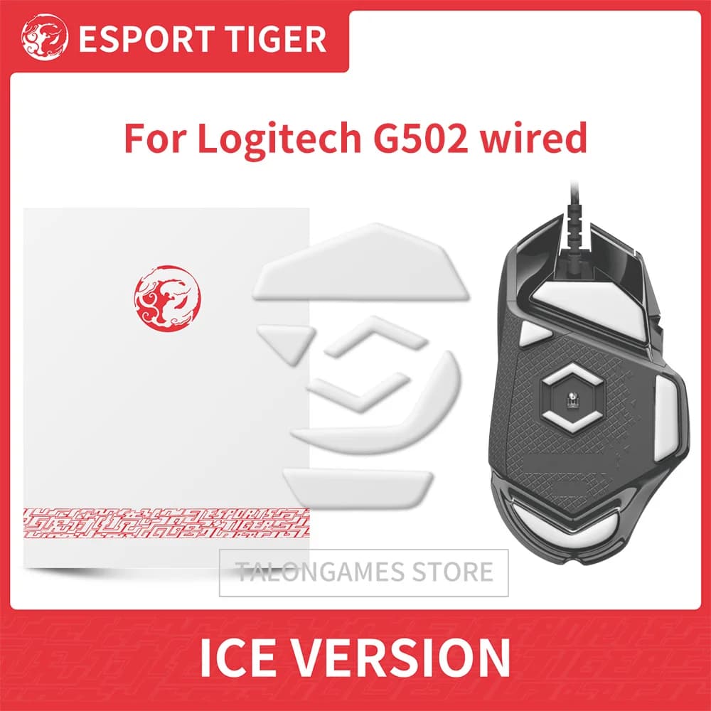 1 Confezione Piedini per Mouse Esports Tiger Gaming ICE Version Enhanced Edition per Logitech G502 / G 502 X, 0,7 mm