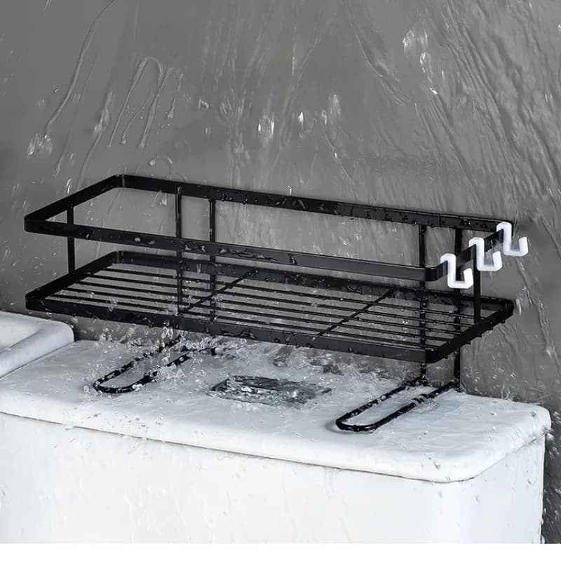 No Drill Toilet Storage Rack Multifunctional Bathroom Organizer For Toilet Tank Top Household Storage Shelf Accessories