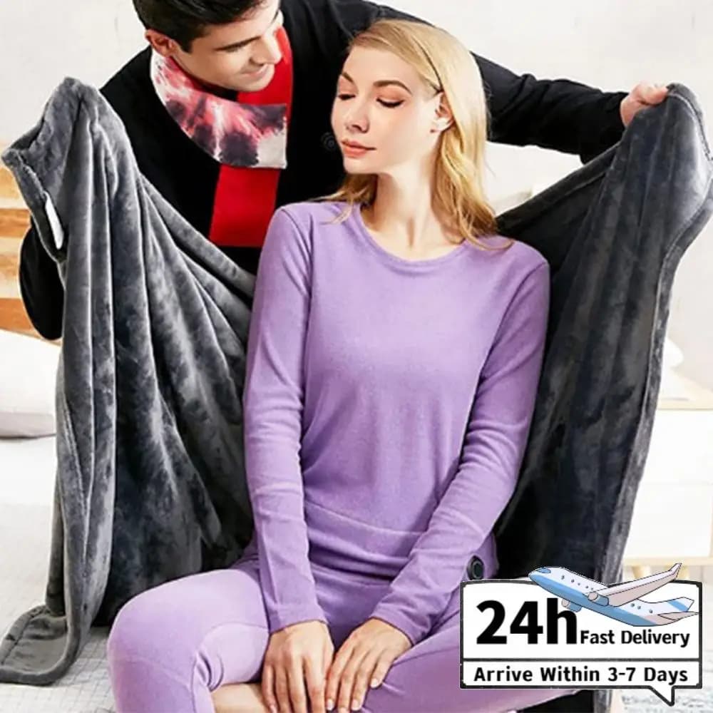 Coperta Elettrica USB con 3 Livelli di Riscaldamento, Coperta Termica Portatile in Velluto Corallo per Casa e Ufficio
