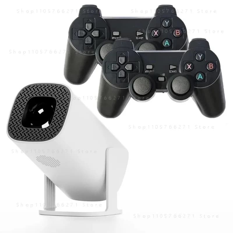 Projector, home game console, available during the day, with mobile phone screen projection, portable outdoors in dormitory