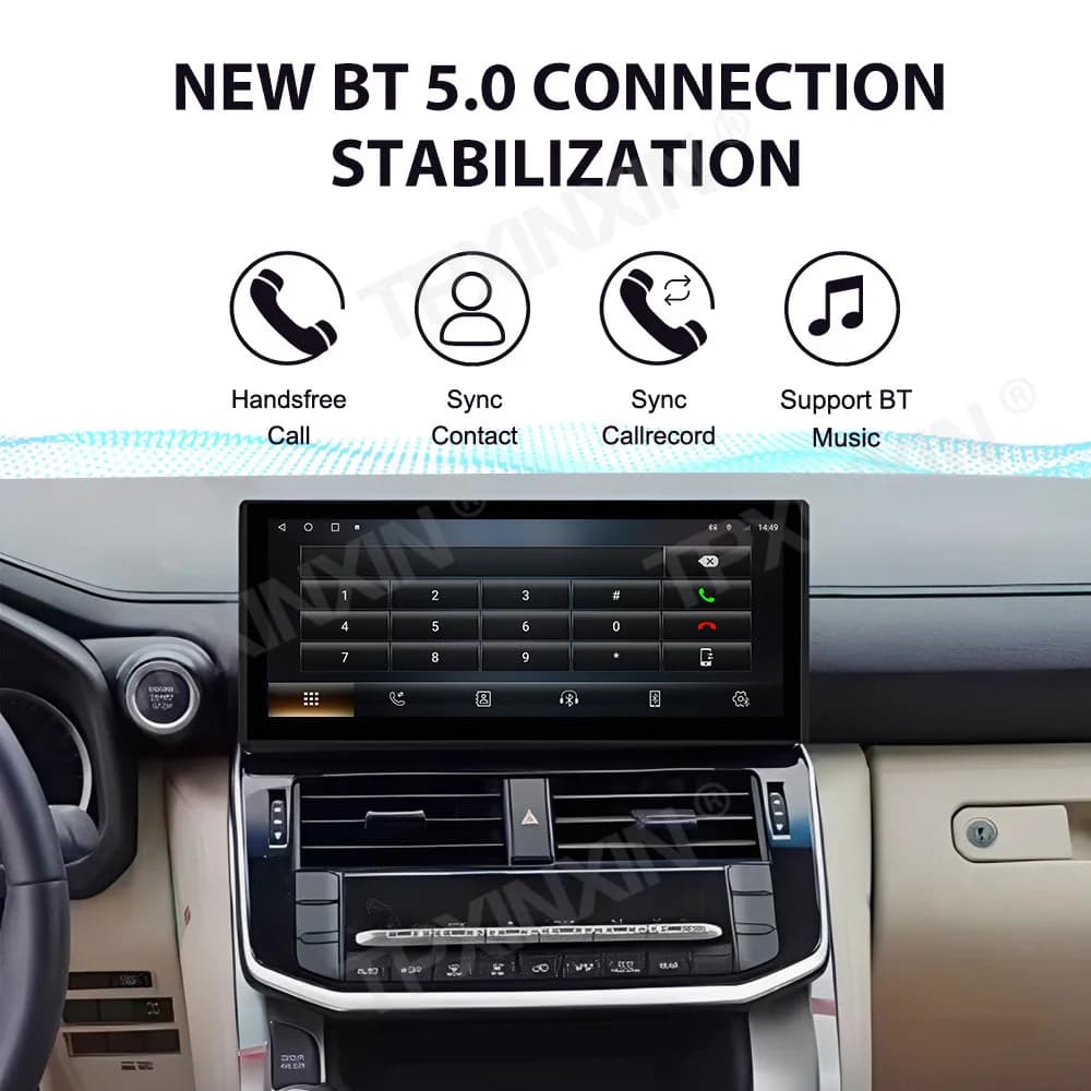 For Toyota Land Cruiser LC300 2022 Android Car Radio Multimedia Video Wireless Carplay Autoradio Stereo GPS Navigation Head Unit