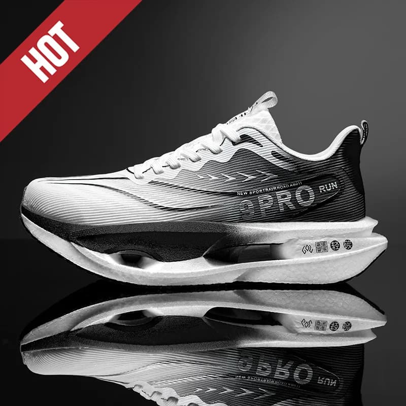 Specialized Carbon Plate Racing Shoes for Marathon, Breathable and Lightweight Sports Sneakers for Men and Women, Comfortable and Anti-slip