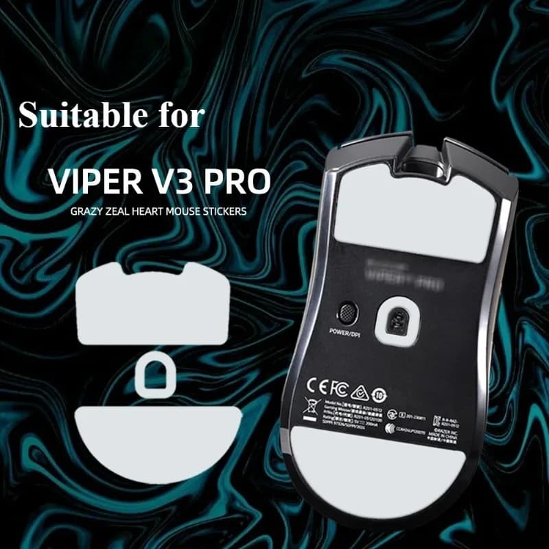 2-pieces/group, smooth and wear-resistant ice skates, suitable for substitution of the lower mouse accessories Razer Viper V3PRO