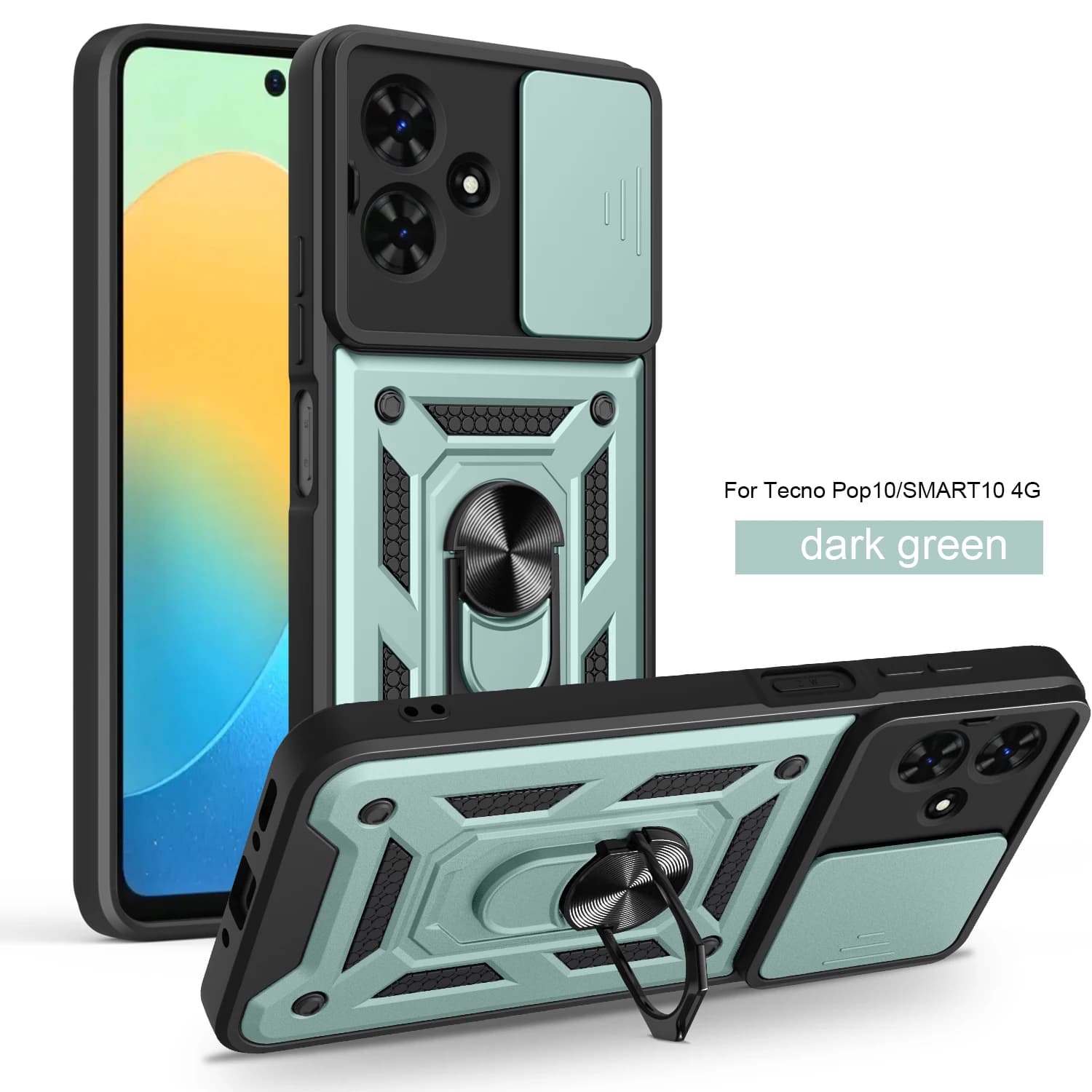 Case for Infinix Smart 10 Slide Camera Protector Phone Case Funda for Smart 9 8Plus 8Pro Cover