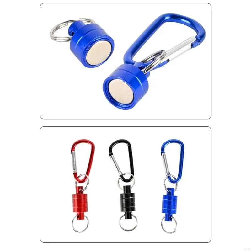 Attrezzo da pesca Gancio Magneti Fibbia Pesca a mosca Rilascio rete magnetica Supporto sospeso Clip da pesca Moschettoni Magneti