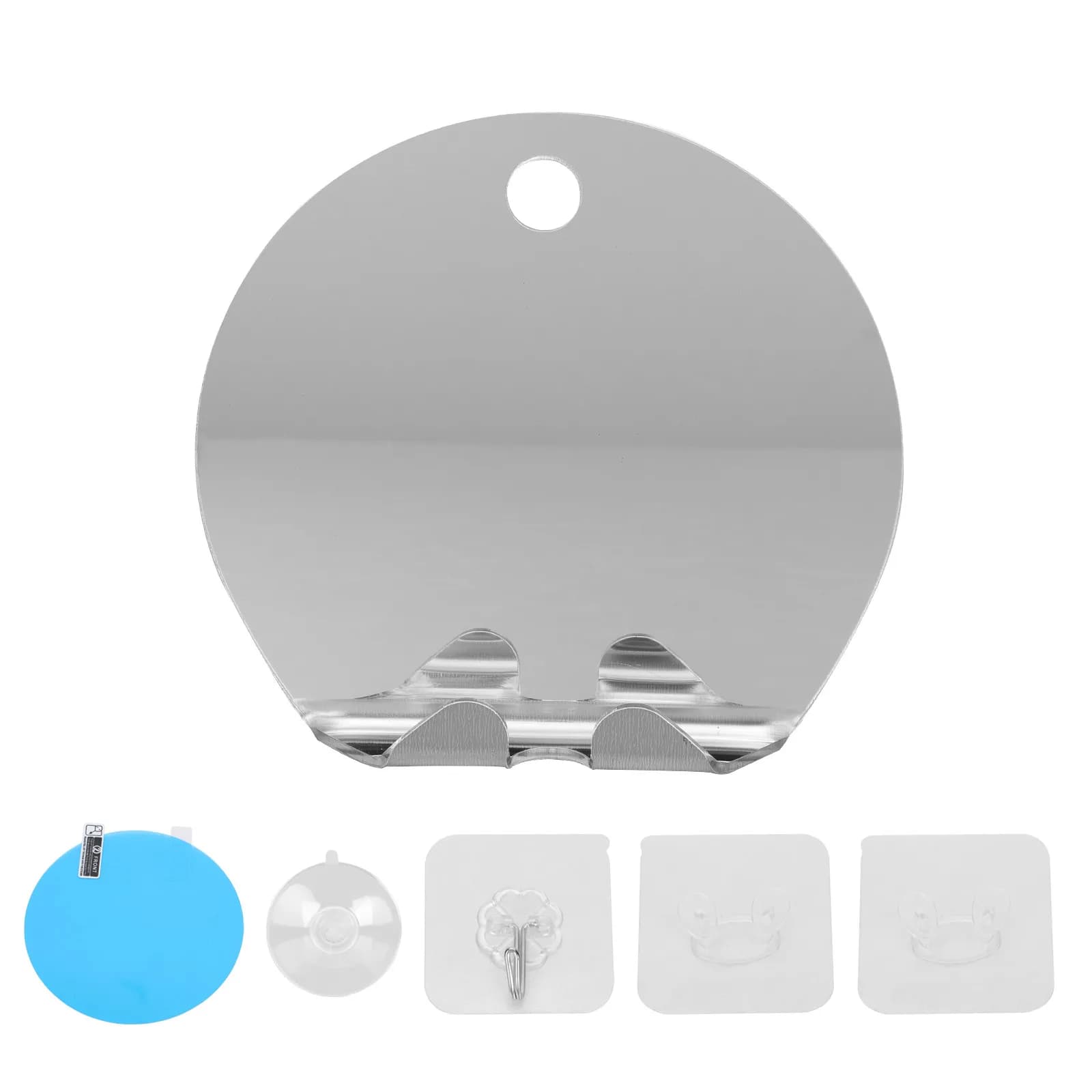 Set Specchio Acrilico Premium Antiappannamento per Trucco, Rasatura e Bagno - Set Specchio da Viaggio Portatile Infrangibile Antiappannamento