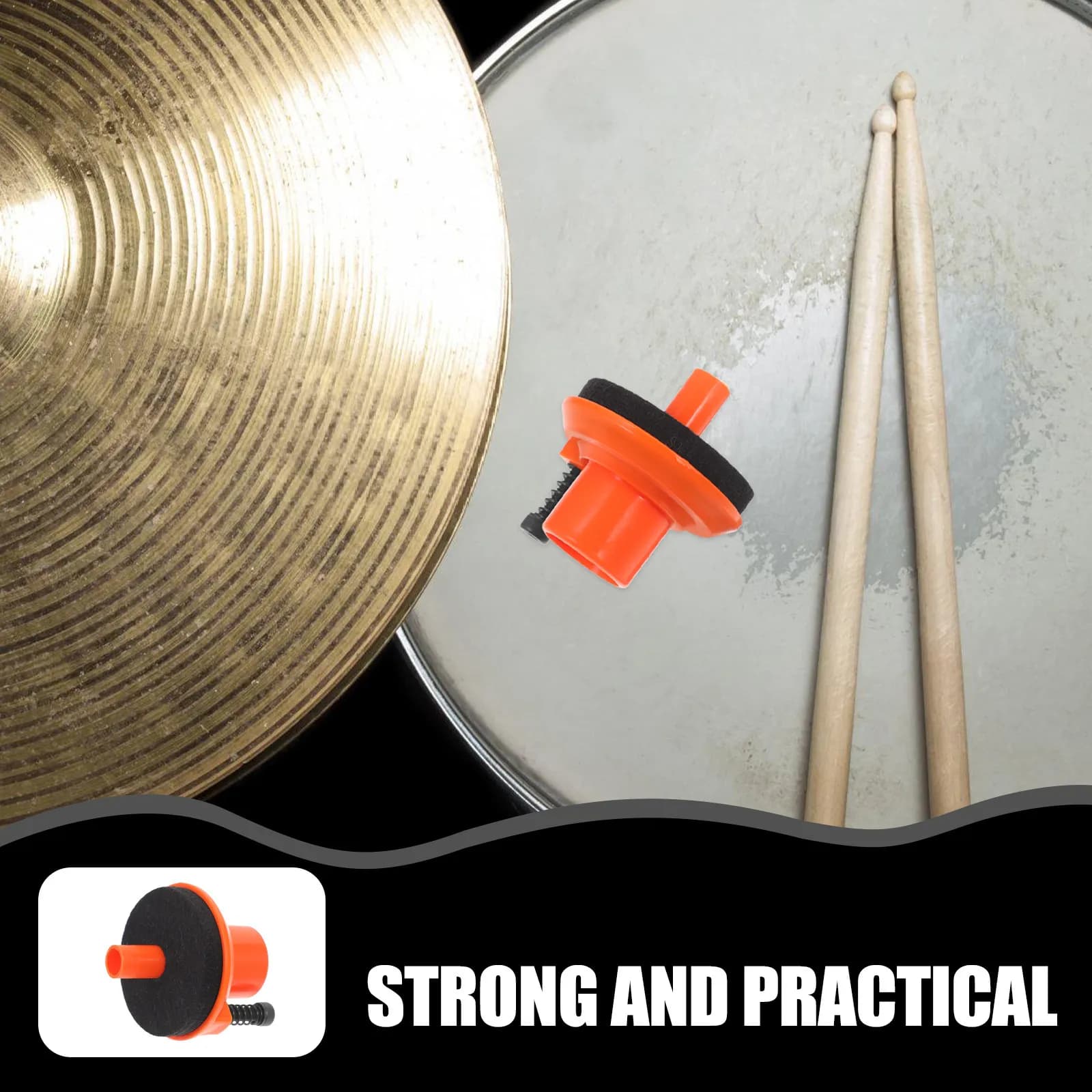 Cuscinetto in feltro per frizione Hi-Hat, accessorio per batteria in plastica, ricambio per set di batteria, forniture per percussioni, parti hardware