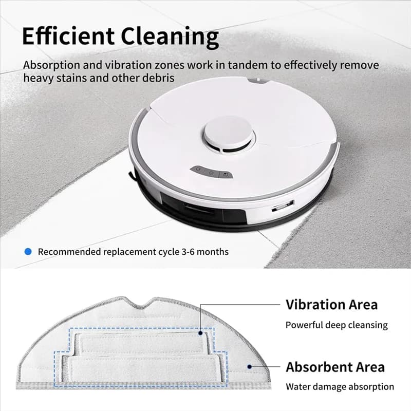 A24P Per Roborock S8 Pro Ultra Robot Aspirapolvere Spazzole Laterali Principali Filtri HEPA Sacchetti Per La Polvere Mop Pad Kit di Accessori
