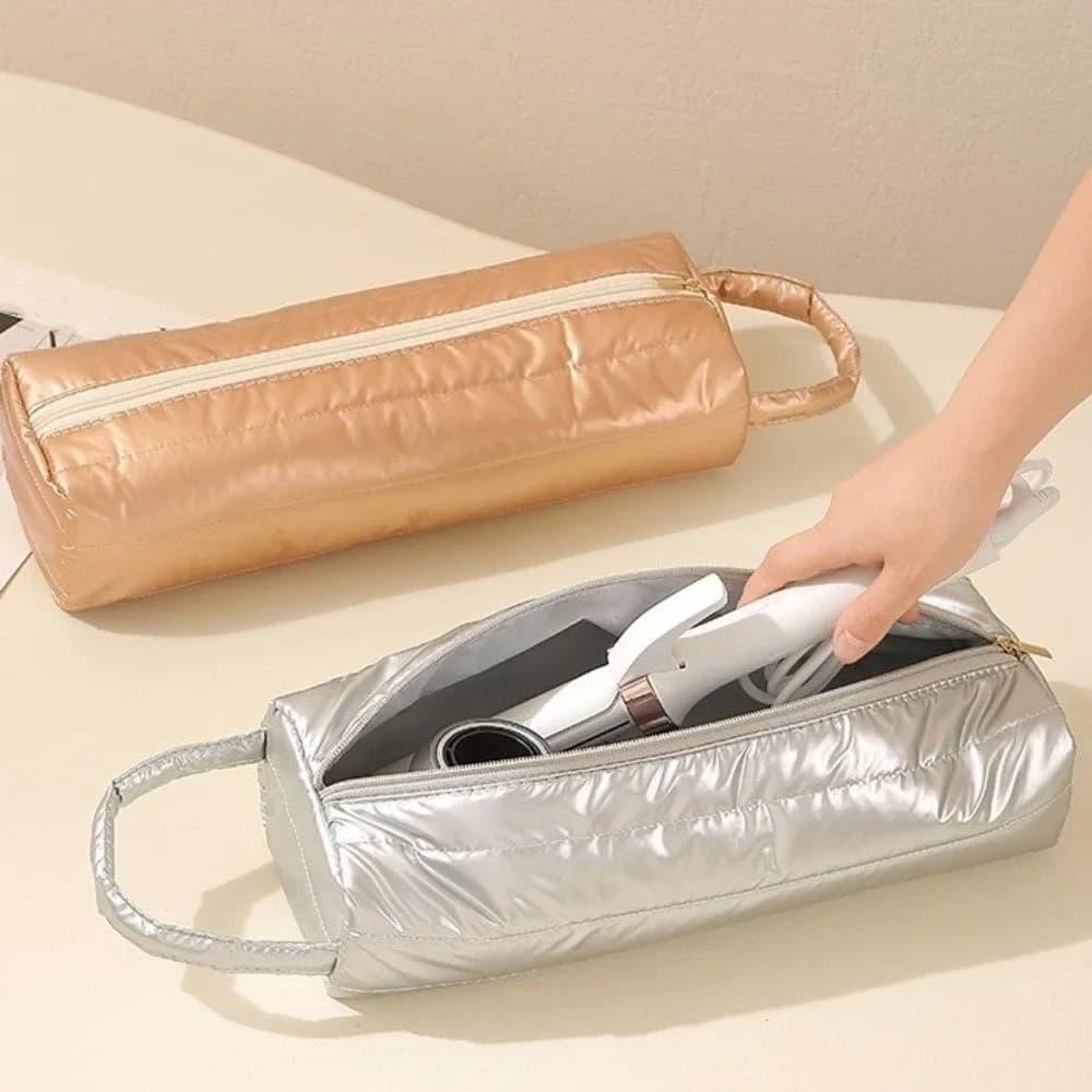 Oxford Inner Hair Dryer Storage Bag Quilting Cotton Large Capacity Curling Iron Carrying Case Waterproof Soft