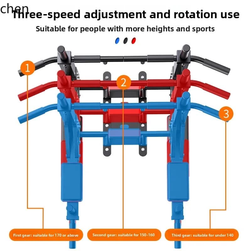 HXL pull-up device Wall punching Horizontal bar inside Wall shelf Fitness equipment