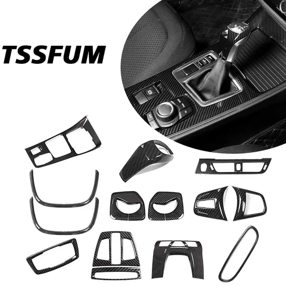 Adesivo in fibra di carbonio ABS per interni auto, copertura del pannello del cambio per BMW F40 M135i 118i 2017 2018 2019 2020 2021, accessori.