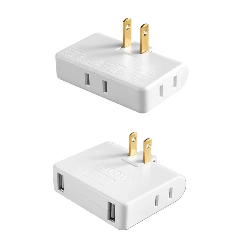 F3KA 3/4 in 1 adapter prolongs 2 poles rotating 2500W socket converter U.S. socket inlet faucet wall outlet