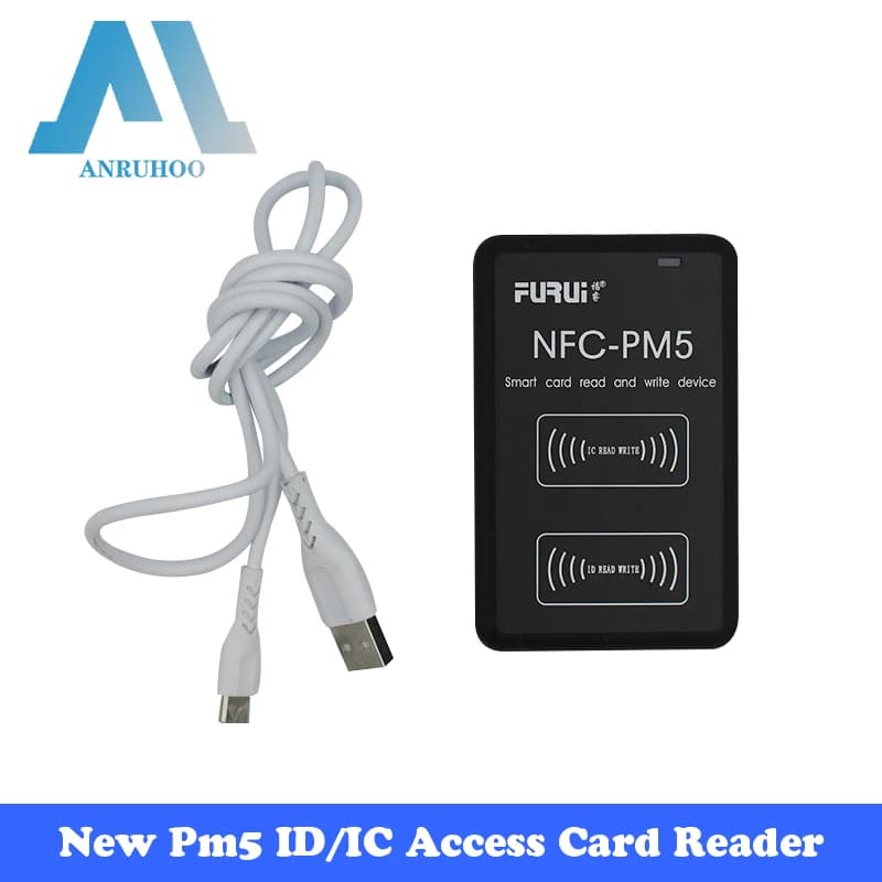 Nuovo Pm5 Rfid duplicatore Nfc Smart Chip Tag Reader T5577 Uid Card Writer Ic Badge Encryption Cracking Id Key Clone Copier