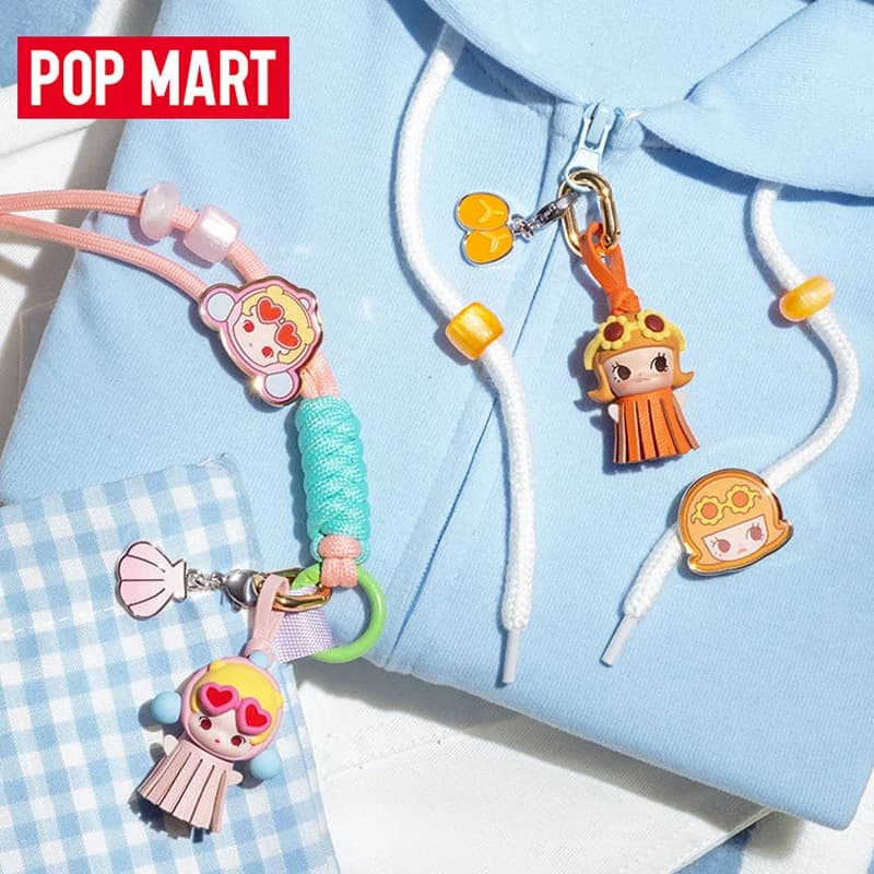 POPMART POP BEAN Island Vacation Series Decorative Accessory Genuine Blind Box Toys Mystery Box Cute Doll Anime Figure Gift