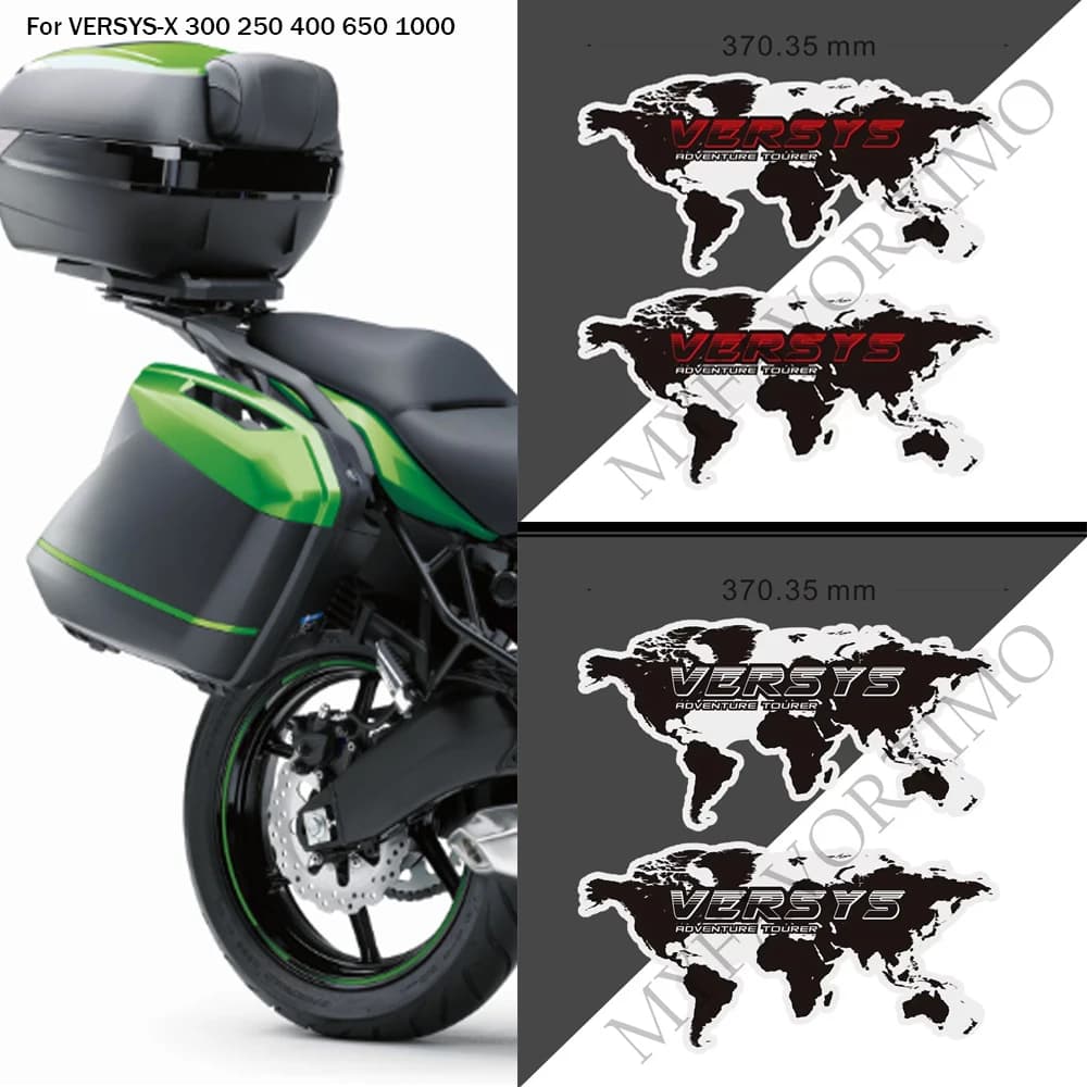 Per Kawasaki VERSYS 300-X 400 650 1000 VERSYS-X 250 Moto Rilievo del Carro Armato Gas Olio Combustibile Kit Ginocchio bagagli Adesivi protezione