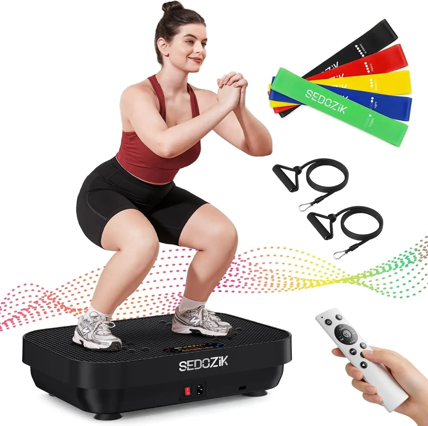 Full Body Vibration Plate for Weight Loss & Toning, 450Lbs Capacity, Bluetooth, 120 Speeds, Home Gym Equipment