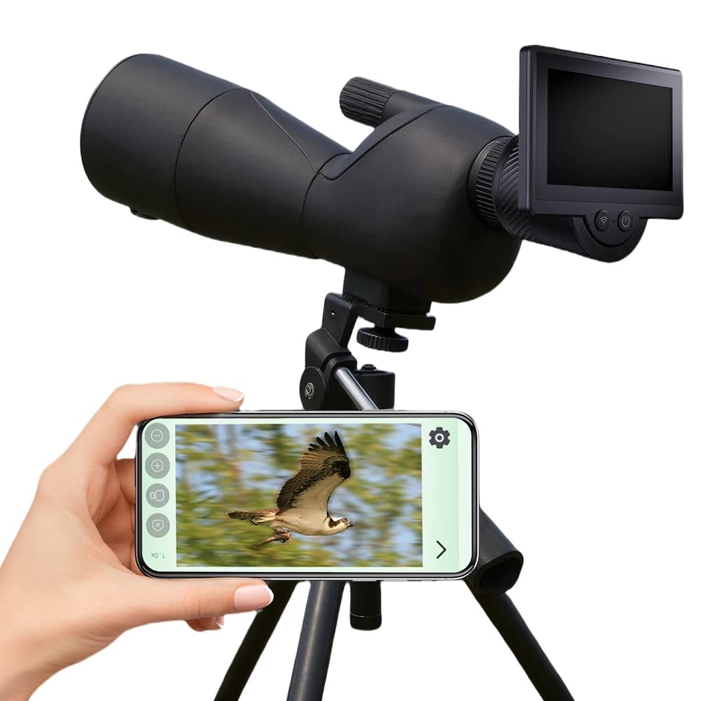 WiFi Telescope Camera Eyepiece 1080P Digital Eyepiece with 4.3 Inch IPS Screen for Astronomical Telescope Accessories