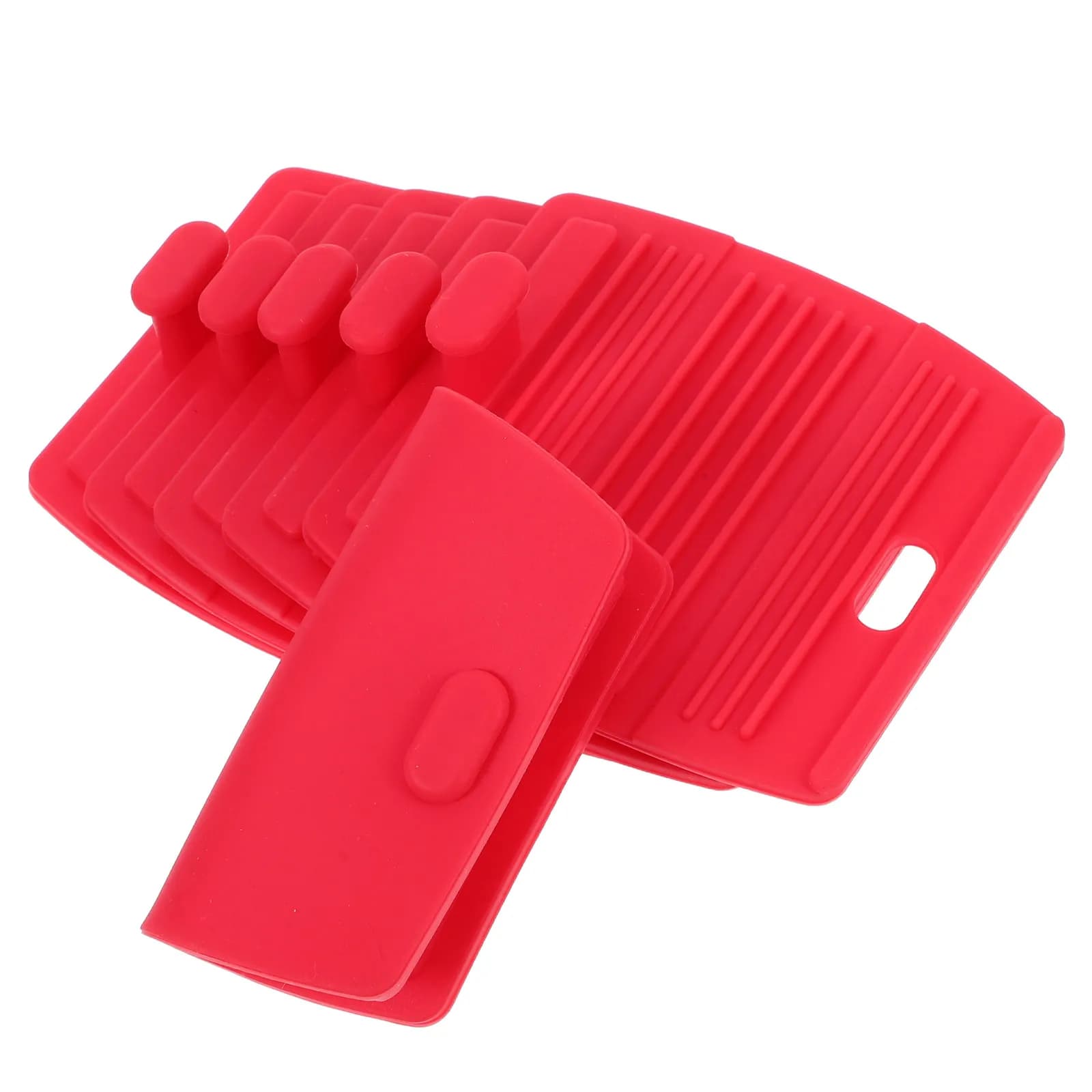 6Pcs Silicone Pot Handle Covers Heat Resistant Non Slip Universal Fit for Frying Pan Wok Saucepan Kitchen Cooking Accessories
