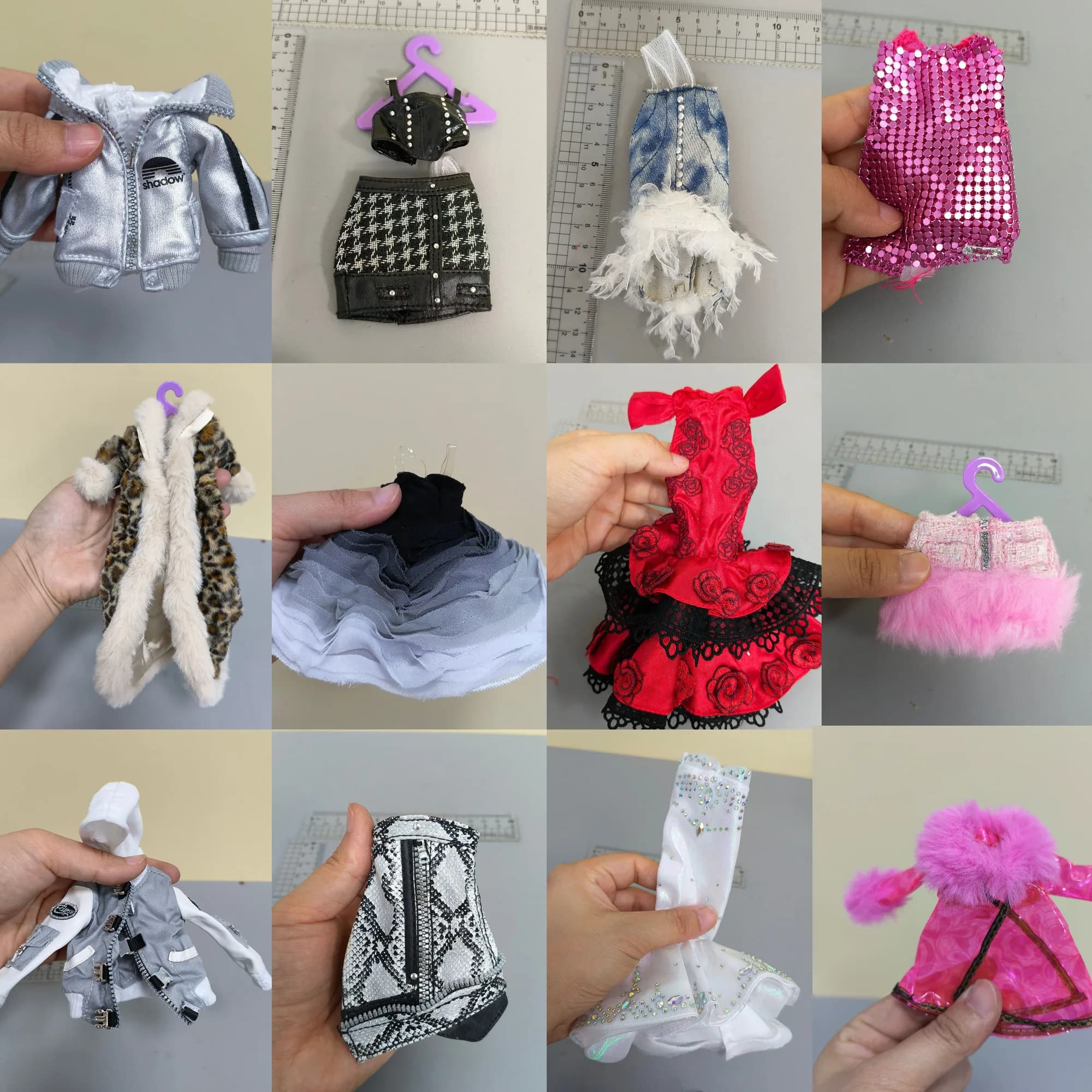 S1 the clothes fur tops coat skirt shorts pants for 1/6 doll ob 22 Rainbow High doll fashion cool doll