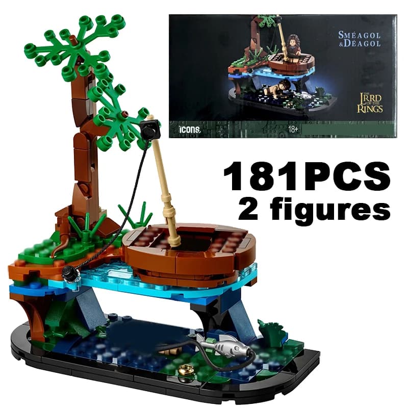 Creativo Il Signore degli Anelli Smeagol E Deagol Building Blocks Scena di film Assemblaggio Mattoni Giocattoli Regalo di Natale per bambini Adulti