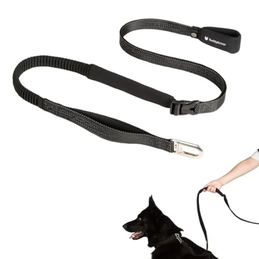 Guinzaglio per Cani a Mani Libere Regolabile e Versatile, Riflettente, con Maniglia Imbottita Confortevole e Ammortizzante per il Cammino