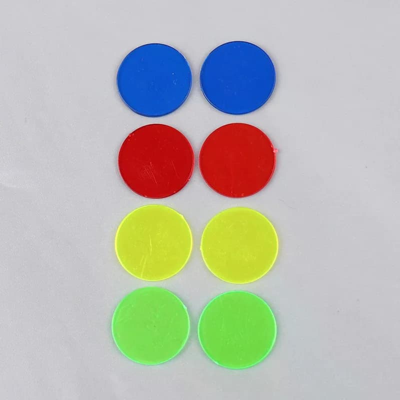 100 pezzi Montessori Educazione Matematica Giocattoli Risorse di apprendimento Fornitura di chip Bingo a colori