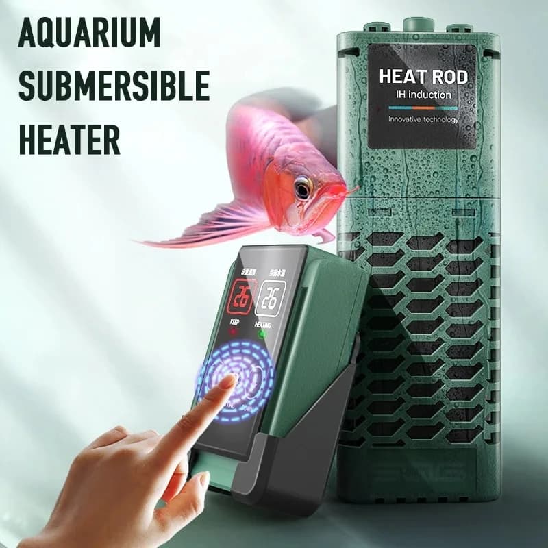 Asta di riscaldamento dell'acqua regolabile per acquario, riscaldatore per acquario, Display della temperatura a LED intelligente per immersioni subacquee, 1200W