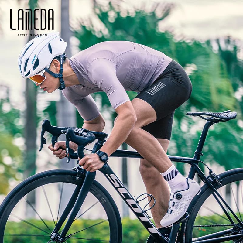 LAMEDA Pantaloncini da ciclismo da uomo Pantaloni Pantaloncini da ciclismo estivi a prova di raggi UV Pantaloni con abbigliamento da ciclismo per bicicletta ad alta resistenza per uomo