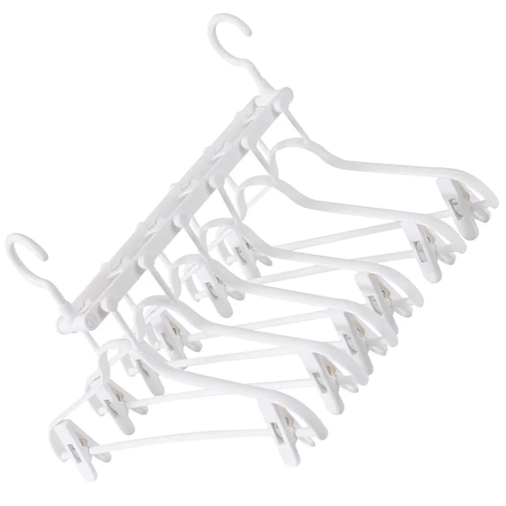 Space Saving Foldable Clothes Drying Rack with Double Hooks 6X Storage Capacity Portable Towel Hanger for Household Dorm Use