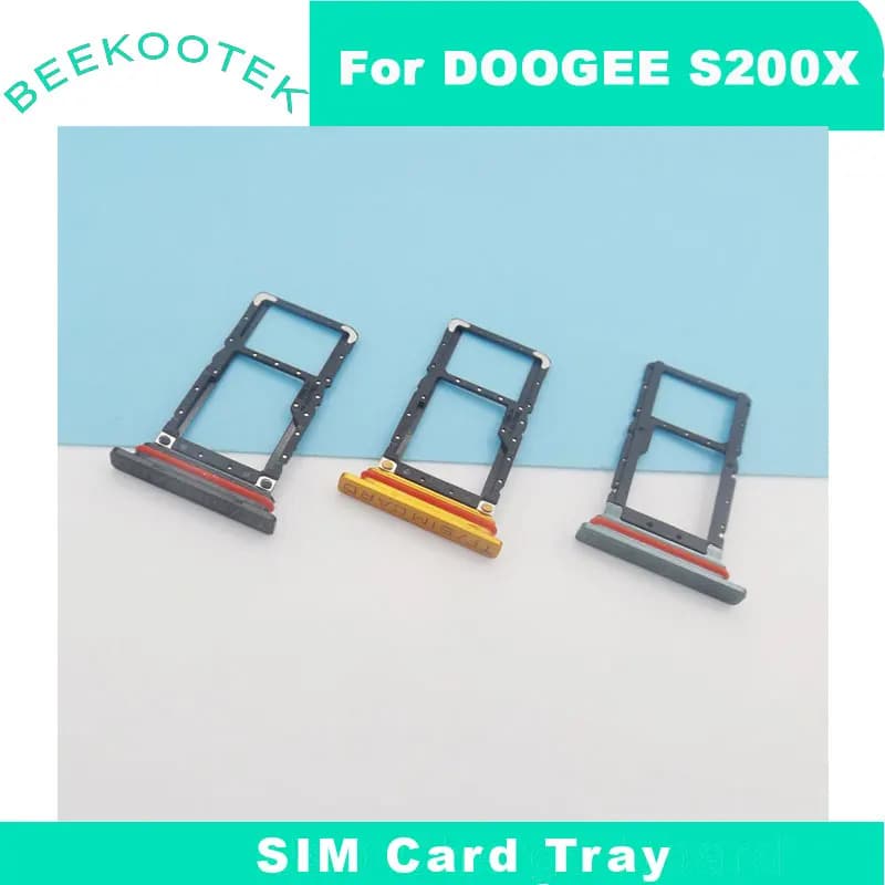 New Original DOOGEE S200 X Tray SIM Card SIM TF Card Holder Slot Card Tray Adapter Accessories for DOOGEE S200X Smart Phone