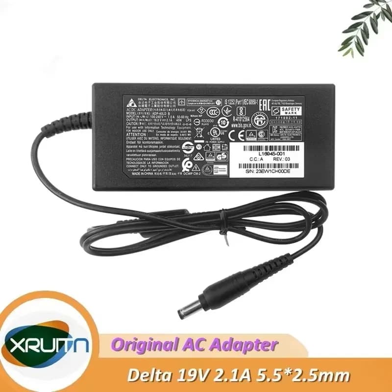 Adattatore CA originale DELTA 19V 2.1A 40W 5.5x2.5mm ADP-40LD D ADP-40LD B per caricabatterie alimentatore per monitor HP N220 22vx ASUS AOC