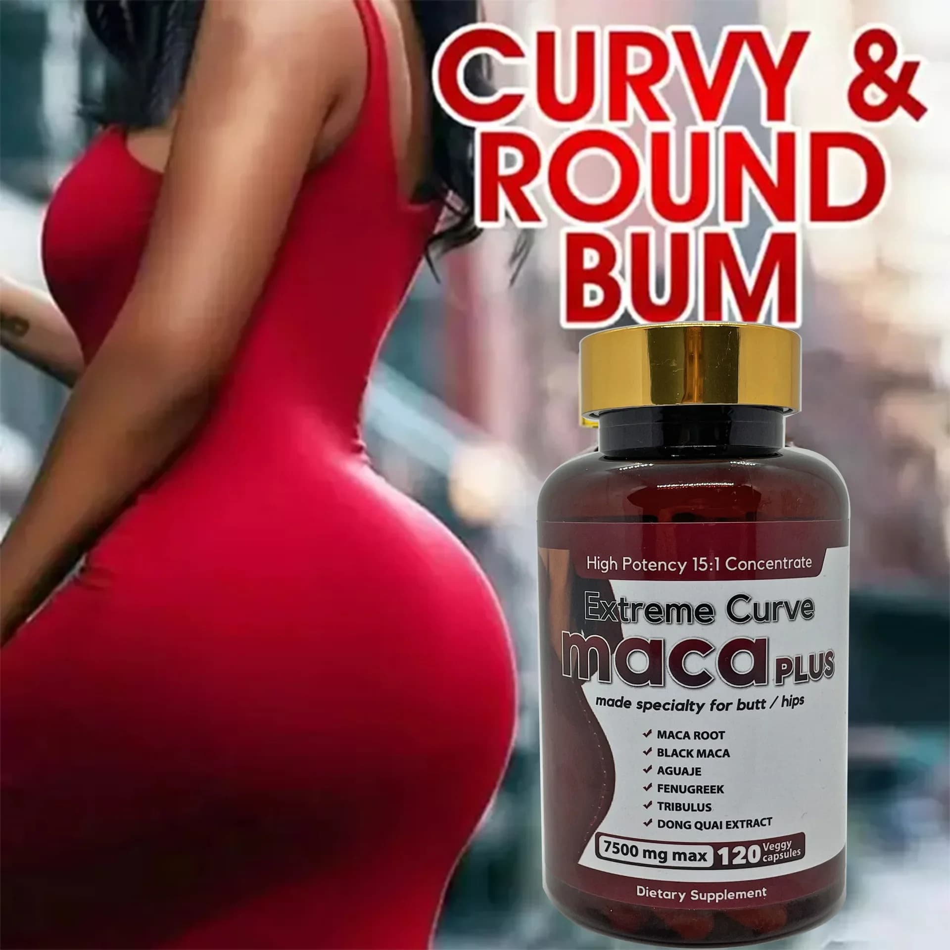 120 Maca Ultimate hip lift capsules for firming supplement for women care
