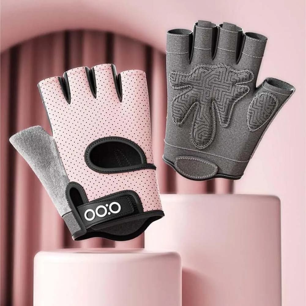 Breathable Sports Gloves for Cycling, Anti-slip, Anti-slip, Color Contrast Fitness Gloves, Silicone Mids for Gym