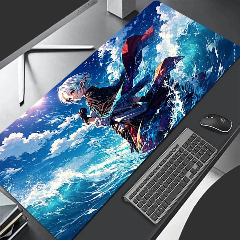 Popular Anime Mouse Pad Computer Gaming Accessories Natural Rubber Carpet Mushoku Tensei Large Mousepads Gamer Keyboard Desk Mat