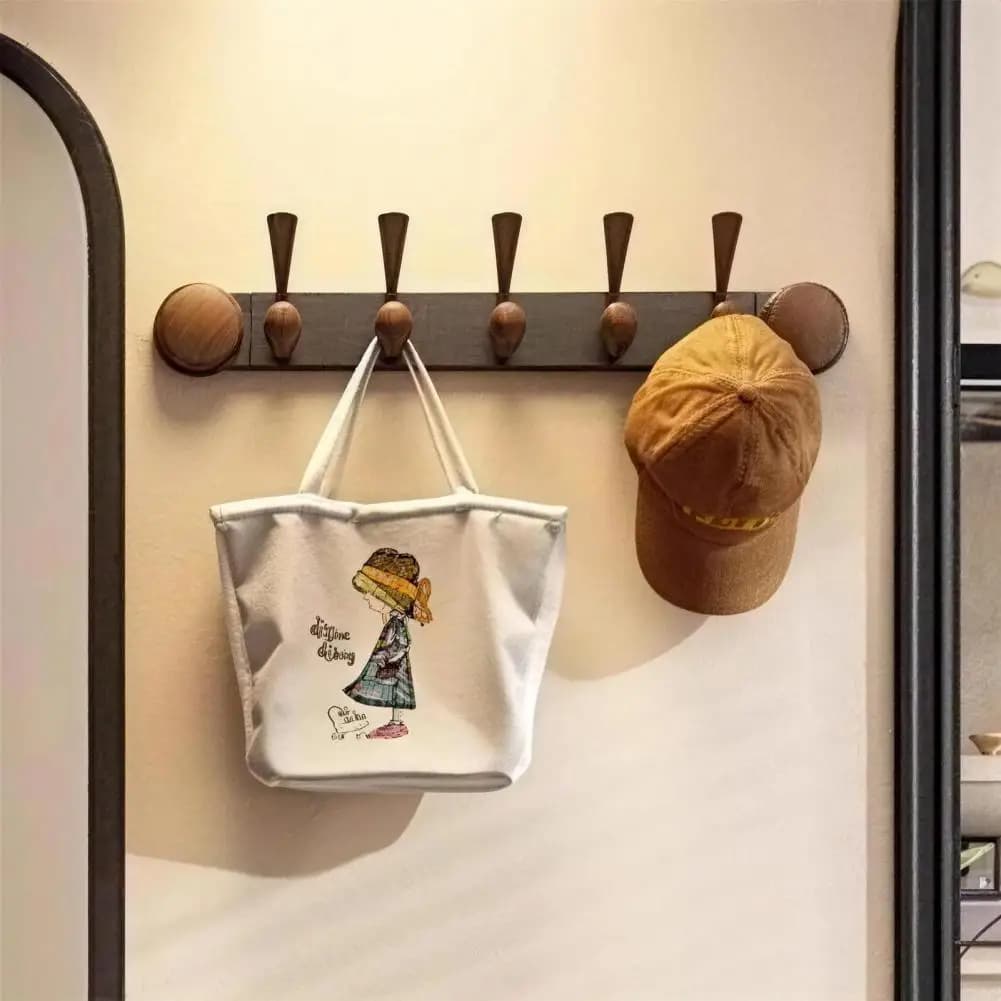 Ganci da Parete Senza Foratura, Ganci Portaoggetti Pratici Salvaspazio, Appendiabiti da Parete Regolabili, Organizzatore Multi-Gancio per